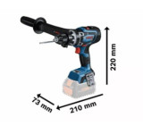 Cordless combi impact drill/driver GSB 18V-150 C without battery and charger BOSCH 06019J5102