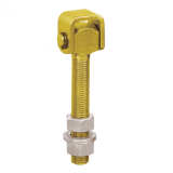 Domax adjustable hinge M20, yellow galvanized 8426