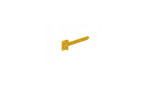 Domax Hinge for gate 150x45x90x3.0mm, yellow galvanized 8101