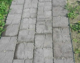 Decorative pavement concrete slab GULSNIS1 225x225x50mm, dark gray, 5kg / piece, 1042kg / pallet IZPĀRDOŠANA