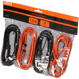 FASTER TOOLS Luggage rope - 4pcs 1,2 m