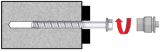 ESSVES Screw for concrete EUS HF 10,5(8)X75 RUSP 50 pcs/pack, 105707