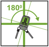 Self-calibrating cross-angle laser level KAPRO 872G with green beam