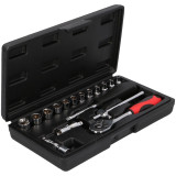 DRAUMET Socket wrench set 17pcs 1/4"