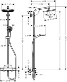 Crometta S Showerpipe 240 1jet с термостатом