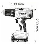 Akumulatora skrūvgriezis/urbjmašīna GSR 18V-21 2x2.0 Ah BOSCH 06019H100A