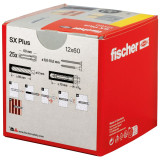 Дюбель FISCHER нейлоновый SX Plus 12x60, 25 шт.