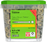 Essve Screws for wood Cutters for outdoor use 6.0X90 CS-100pcs / pack, 117130