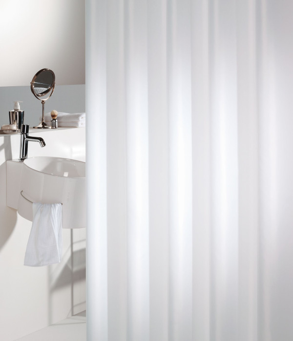 GRANADA shower curtain vinyl, white, 240x180 cm