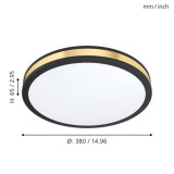 Wall/ceiling lamp PESCAITO EGLO LED 19.5W 2300Lm D380 99407