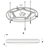 Wall/ceiling lamp PESCAITO EGLO LED 19.5W 2300Lm D380 99407