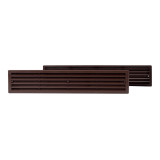 door grille plastic, 450x92mm, brown