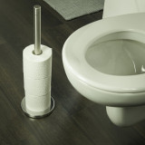 BOSTON toilet roll stand, stainless steel brushed