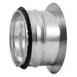 flat joint metal, Ø160mm with rubber