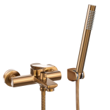 Bath mixer HURIN with shower set copper, BW-04-014-L