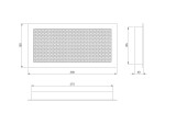 grille fireplace, 300x150mm