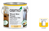 OSMO 1101 eļļa ar vasku 2.5L cēlkokam zīdaini matēta bezkrāsaina