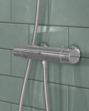 Shower faucet Atlantic - thermostat Lead-free - with shower connection downwards, 150 c-c