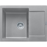 FRANKE granīta virtuves izlietne MRG 611-62 + ventilis, 62x50cm Gray 114.0253.324