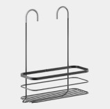 Hanging shelf ORGIN, 23x13x40cm, black, Metaltex