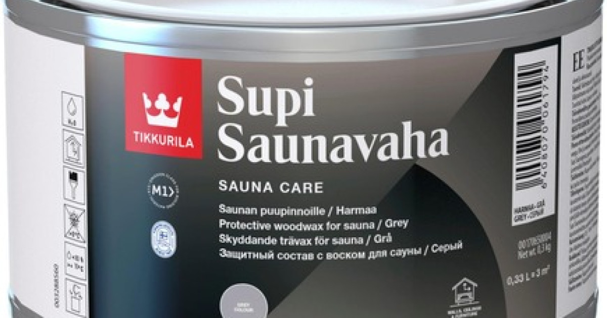 Tikkurila SUPI SAUNAVAHA EP  Sauna Wax Tintable