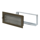 grille fireplace, 300x150mm, adjustable, antique copper