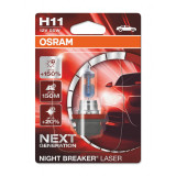 AUTO SPULDZE OSRAM 55W 12V  H11  Night breaker laser 1gb blister