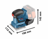 CORDLESS ORBITAL SANDER GSS 18V-10 without battery and charger BOSCH 06019D0200