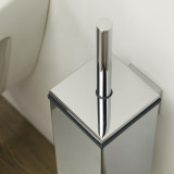 ITEMS toilet brush and holder, chrome