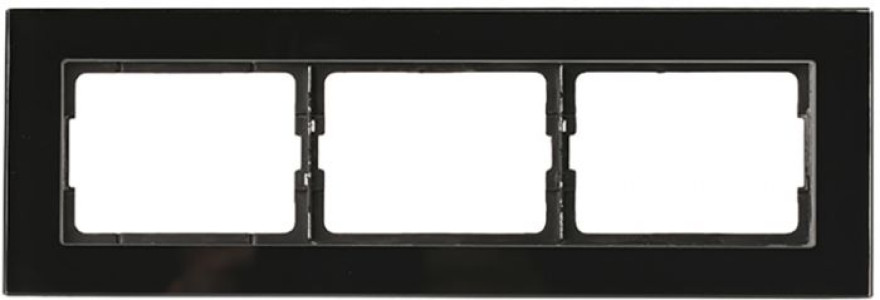 VILMA XP 500 DIZAINA rāmis stikla melns 3-viet