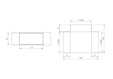 Taisnstūra trejgabals PVC 110x55/110x55/110x55mm