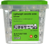 Essve Lightweight Concrete Screw 8x180 CS Countersunk Head 50pcs