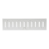 grille metal, 400x100mm, adjustable, white