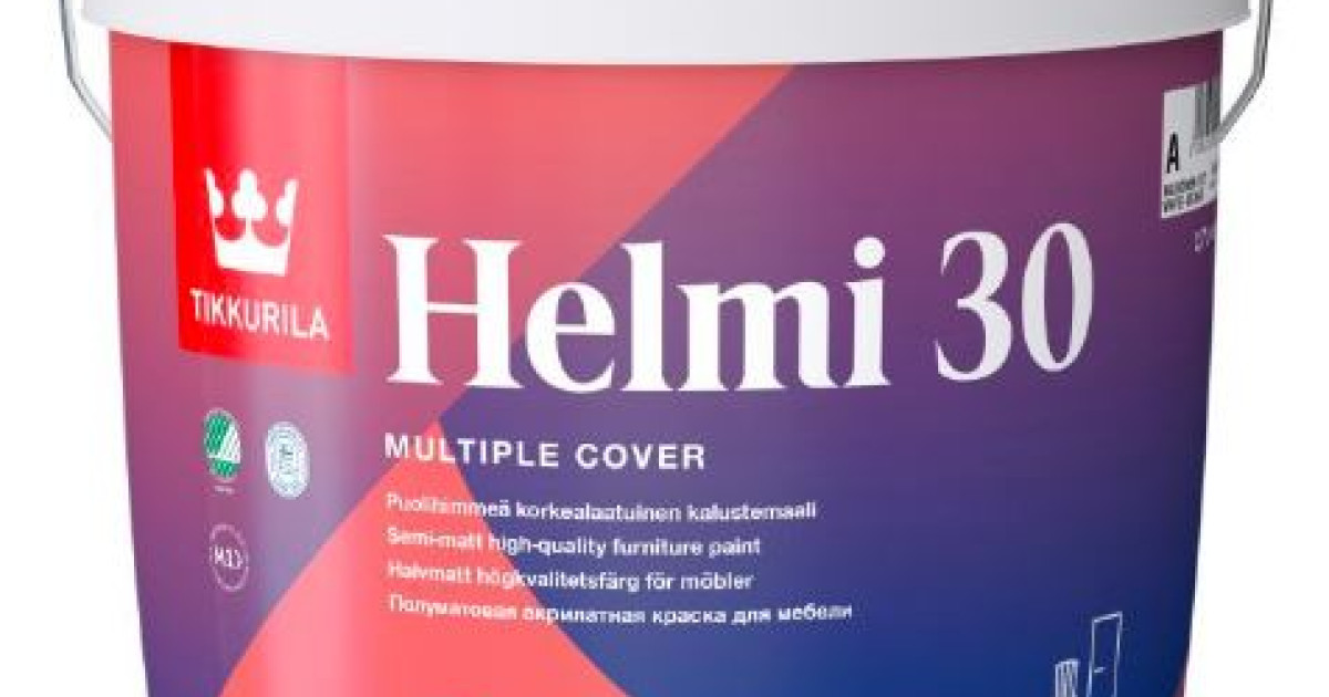 Tikkurila HELMI 30 A  Semi-Matt Furniture Paint