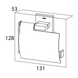 ITEMS toilet-paper roll-holder with lid