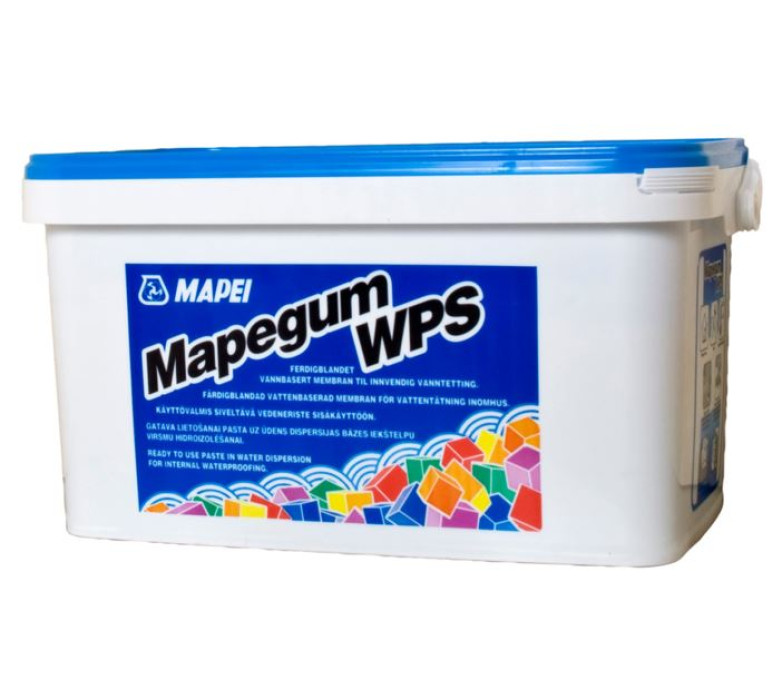 Mapei MAPEGUM WPS 10kg Fast drying flexible liquid membrane for waterproofing internal surfaces