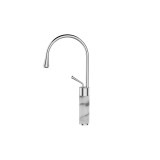 Sink mixer STONE white-chrome, tall