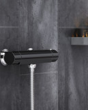 Shower faucet Estetic - thermostat, Matte black